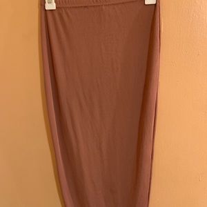 Blush bodycon skirt